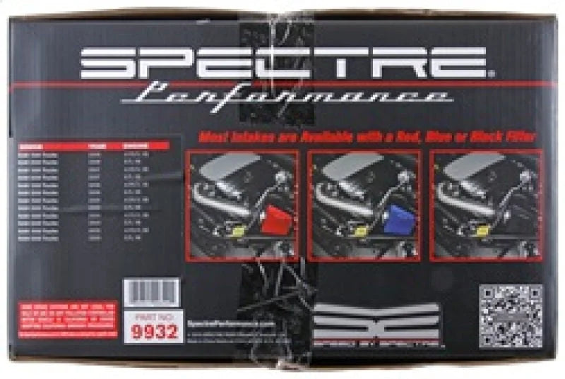 Spectre 03-08 Dodge RAM 1500/2500 V8-4.7/5.7L F/I Air Intake Kit - Clear Anodized w/Red Filter - Additional View 7