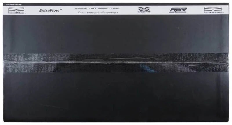 Spectre 04-08 Ford F150 V8-5.4L F/I Air Intake Kit - Clear Anodized w/Red Filter - Side View