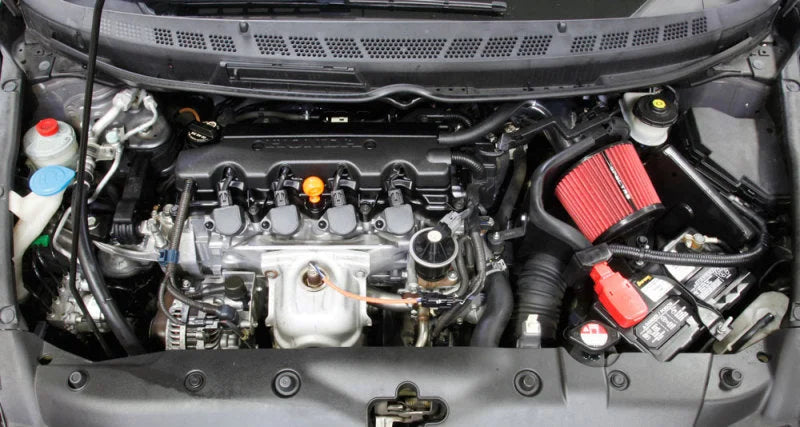 Spectre 06-11 Honda Civic L4-1.8L F/I Air Intake Kit - Back View