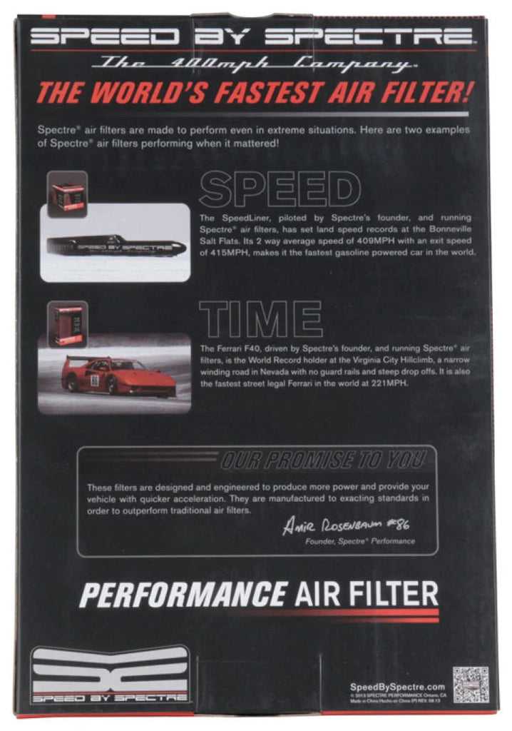 Spectre 09-12 Ford Escape 2.5L L4 F/I Replacement Air Filter - Installation View