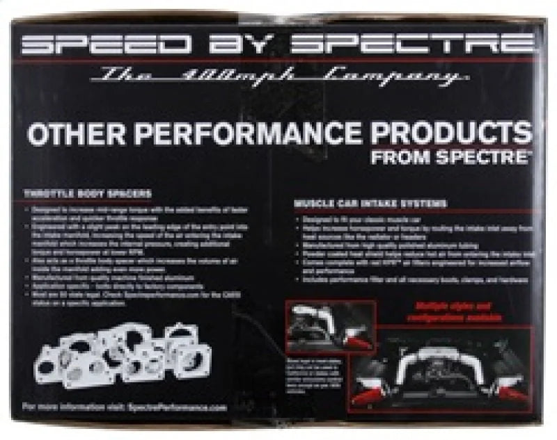 Spectre 09-17 Nissan Maxima V6-3.5L F/I Air Intake Kit - Polished w/Red Filter - Additional View 5
