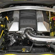 Load image into Gallery viewer, Spectre 10-12 Chevy Camaro V8-6.2L F/I Air Intake Kit - Clear Anodized w/Red Filter - Back View