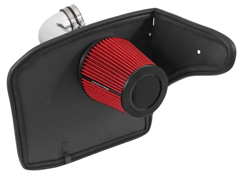 Spectre 10-12 Chevy Camaro V8-6.2L F/I Air Intake Kit - Clear Anodized w/Red Filter - Additional View 5