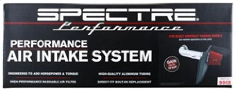Spectre 10-12 Chevy Camaro V8-6.2L F/I Air Intake Kit - Clear Anodized w/Red Filter - Additional View 8