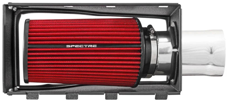 Spectre 11-14 Ford F-Series SD V8-6.7L DSL Air Intake Kit - Polished w/Red Filter - Additional View 6