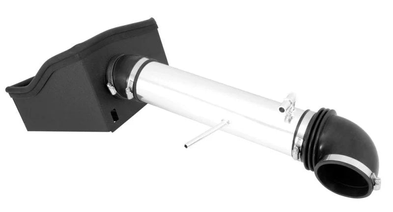 Spectre 11-14 Ford F150 V8-5.0L F/I Air Intake Kit - Polished w/Red Filter - Detail View
