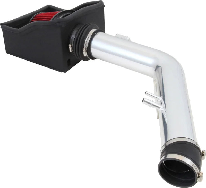 Spectre 11-14 Ford F250/350 V8-6.2L F/I Air Intake Kit - Polished w/Red Filter - Additional View 5