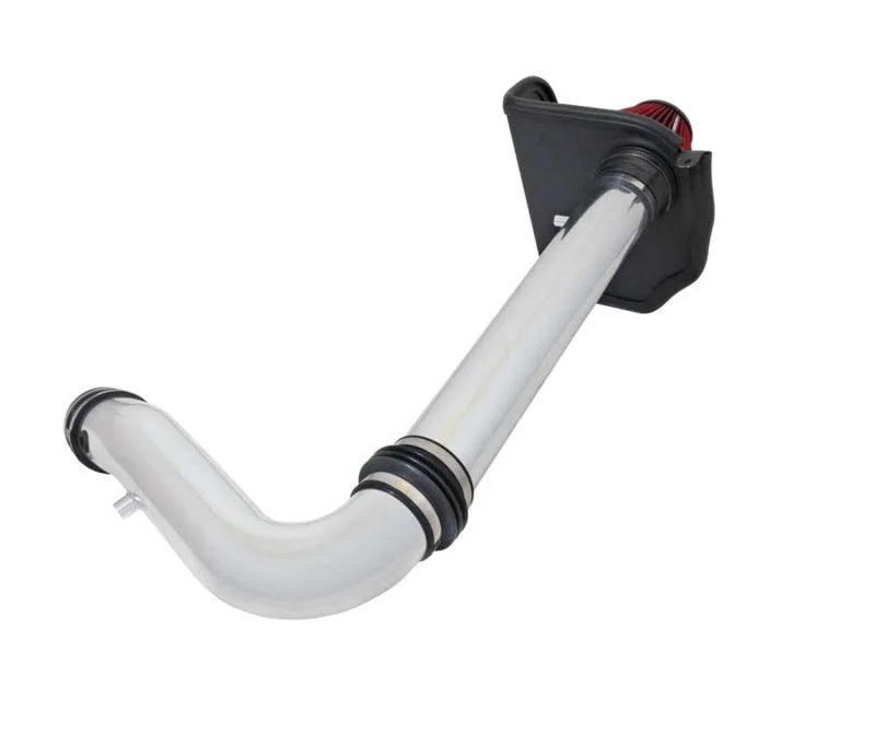 Spectre 11-17 Challenger/Charger 3.6L Air Intake Kit - Polished w/Red Filter - Installation View