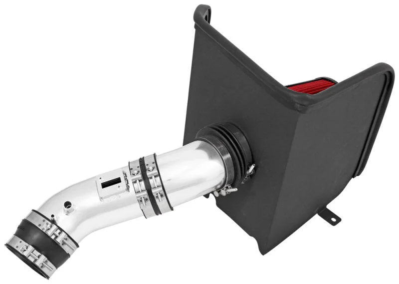 Spectre 12-16 Toyota Tundra 4.6L Air Intake Kit - Silver w/Red Filter - Side View