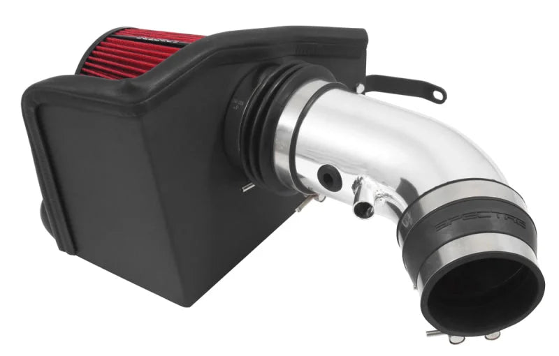 Spectre 12-18 Jeep Grand Cherokee V8-6.4L F/I Air Intake Kit - Polished w/Red Filter - Installation View