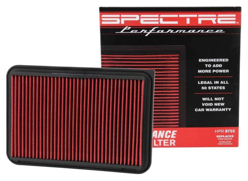 Spectre 14-17 Toyota Camry 2.5L L4 F/I Replacement Panel Air Filter - Back View
