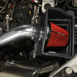 Load image into Gallery viewer, Spectre 15-18 Ford F150 V8-5.0L F/I Air Intake Kit - Polished w/Red Filter - Back View