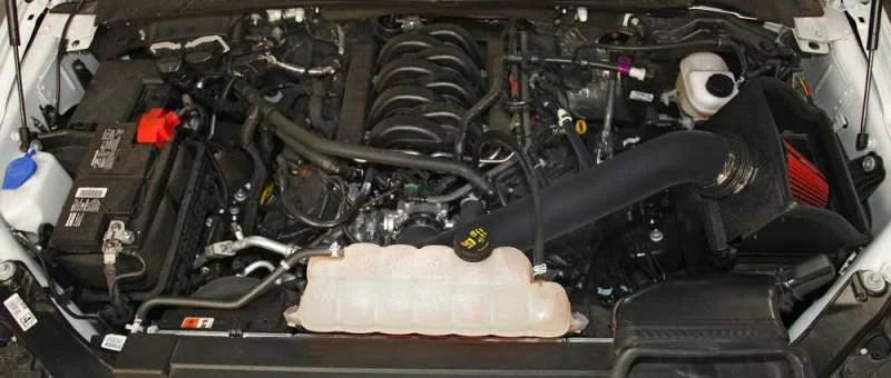 Spectre 15-19 Ford F150 V8-5.0L F/I Air Intake Kit - Side View