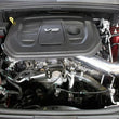 Load image into Gallery viewer, Spectre 16-18 Jeep Grand Cherokee V6-3.6L F/I Air Intake Kit - Polished w/Red Filter - Back View