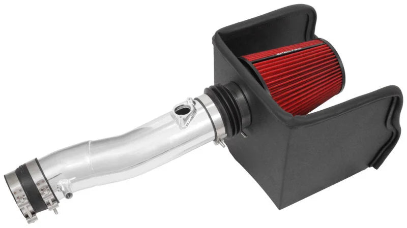 Spectre 16-18 Toyota Tacoma V6-3.5L F/I Air Intake Kit - Polished w/Red Filter - Installation View
