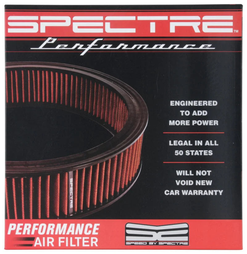 Spectre 1985 Cadillac Seville 5.7L V8 DSL Air Filter 14in. X 3in. - Red - Additional View 7
