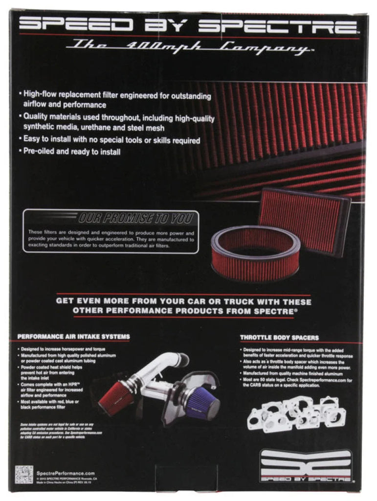 Spectre 2012 Volkswagen New Beetle 2.5L L4 F/I Replacement Panel Air Filter - Side View