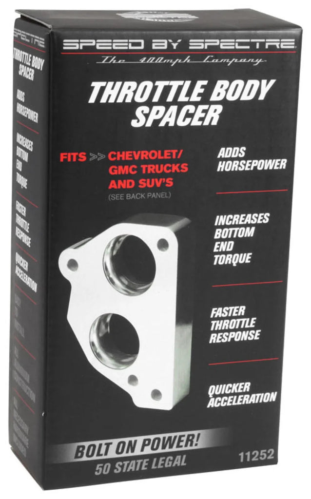 Spectre 86-95 GM 4.3L/5.0L/5.7L Throttle Body Injection Spacer - Additional View 6