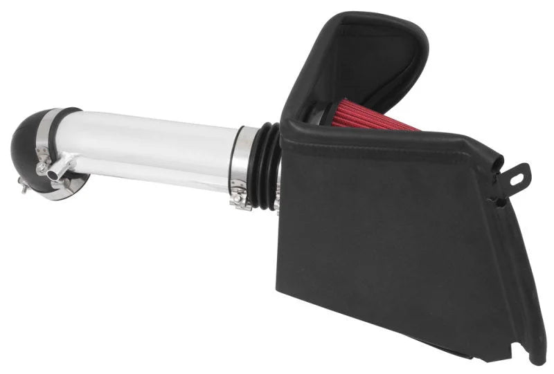 Spectre 91-01 Jeep Cherokee L6-4.0L F/I Air Intake Kit - Polished w/Red Filter - Installation View
