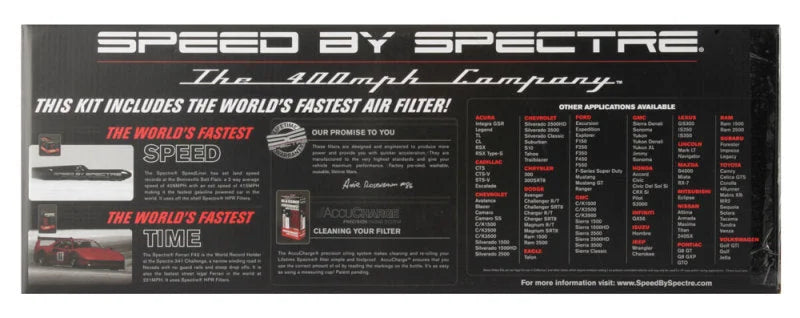 Spectre 94-01 Dodge RAM 1500/2500 V8-5.2/5.9L F/I Air Intake Kit - Polished w/Red Filter - Additional View 8