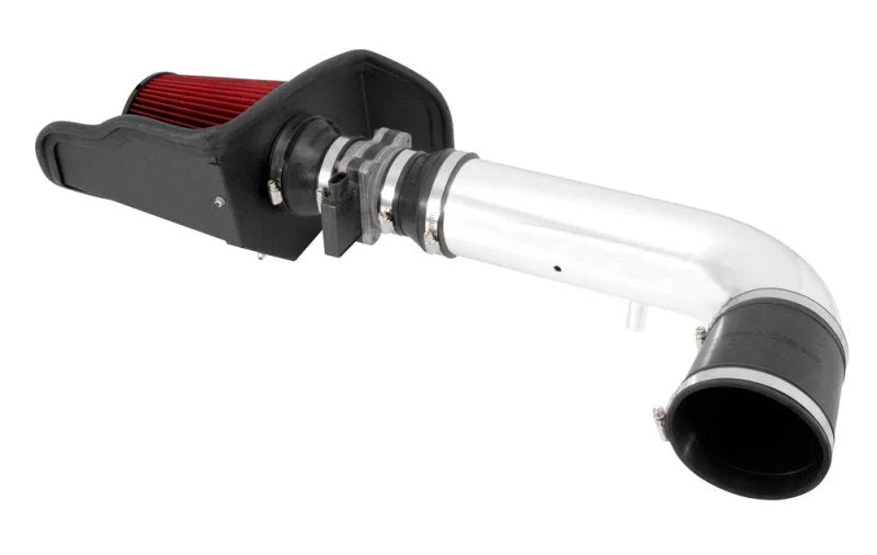 Spectre 94-96 Chevy Caprice/Impala SS V8-5.7L F/I Air Intake Kit - Polished w/Red Filter - Side View