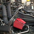 Load image into Gallery viewer, Spectre 97-06 Jeep Wrangler L6-4.0L F/I Air Intake Kit - Tex. Black w/Red Filter - Back View