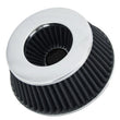 Load image into Gallery viewer, Spectre Adjustable Conical Air Filter 2-1/2in. Tall (Fits 3in. / 3-1/2in. / 4in. Tubes) - Black - Side View