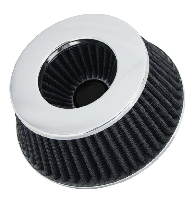 Spectre Adjustable Conical Air Filter 2-1/2in. Tall (Fits 3in. / 3-1/2in. / 4in. Tubes) - Black - Side View