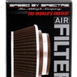 Load image into Gallery viewer, Spectre Adjustable Conical Air Filter 2-1/2in. Tall (Fits 3in. / 3-1/2in. / 4in. Tubes) - Black - Back View