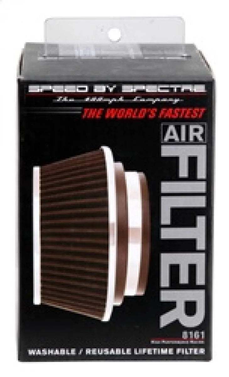 Spectre Adjustable Conical Air Filter 2-1/2in. Tall (Fits 3in. / 3-1/2in. / 4in. Tubes) - Black - Back View