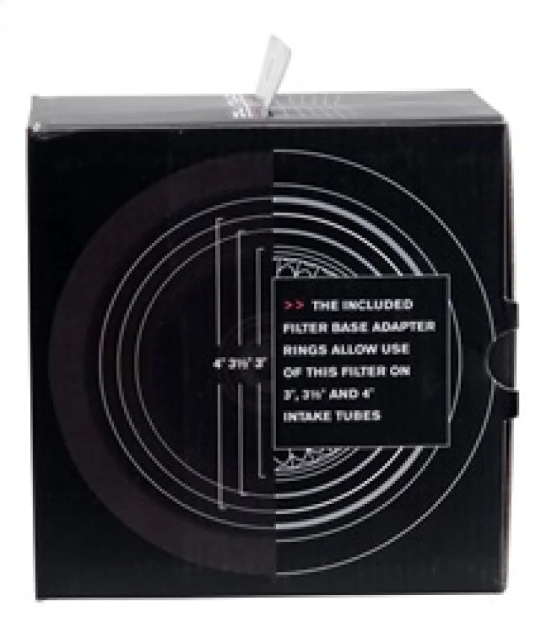 Spectre Adjustable Conical Air Filter 2-1/2in. Tall (Fits 3in. / 3-1/2in. / 4in. Tubes) - Blue - Back View