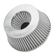Load image into Gallery viewer, Spectre Adjustable Conical Air Filter 2-1/2in. Tall (Fits 3in. / 3-1/2in. / 4in. Tubes) - White - Side View
