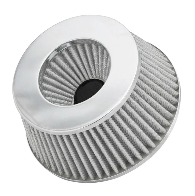 Spectre Adjustable Conical Air Filter 2-1/2in. Tall (Fits 3in. / 3-1/2in. / 4in. Tubes) - White - Side View