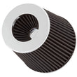 Load image into Gallery viewer, Spectre Adjustable Conical Air Filter 5-1/2in. Tall (Fits 3in. / 3-1/2in. / 4in. Tubes) - Black - Main Product View