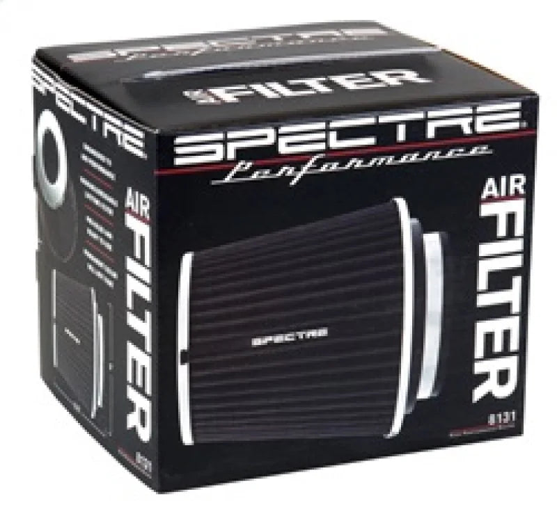 Spectre Adjustable Conical Air Filter 5-1/2in. Tall (Fits 3in. / 3-1/2in. / 4in. Tubes) - Black - Side View