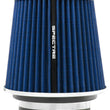 Load image into Gallery viewer, Spectre Adjustable Conical Air Filter 5-1/2in. Tall (Fits 3in. / 3-1/2in. / 4in. Tubes) - Blue - Main Product View