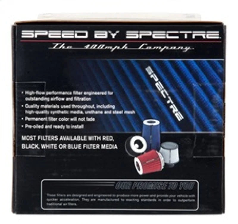 Spectre Adjustable Conical Air Filter 5-1/2in. Tall (Fits 3in. / 3-1/2in. / 4in. Tubes) - Blue - Installation View