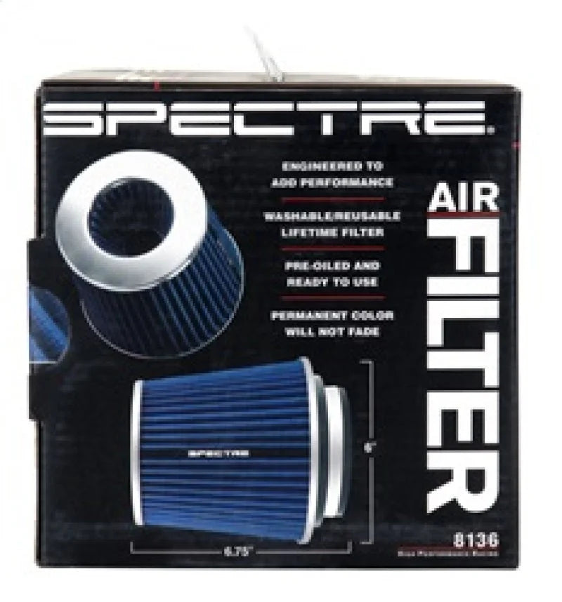 Spectre Adjustable Conical Air Filter 5-1/2in. Tall (Fits 3in. / 3-1/2in. / 4in. Tubes) - Blue - Additional View 5