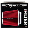 Load image into Gallery viewer, Spectre Adjustable Conical Air Filter 5-1/2in. Tall (Fits 3in. / 3-1/2in. / 4in. Tubes) - Red - Back View
