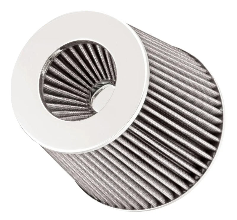 Spectre Adjustable Conical Air Filter 5-1/2in. Tall (Fits 3in. / 3-1/2in. / 4in. Tubes) - White - Side View