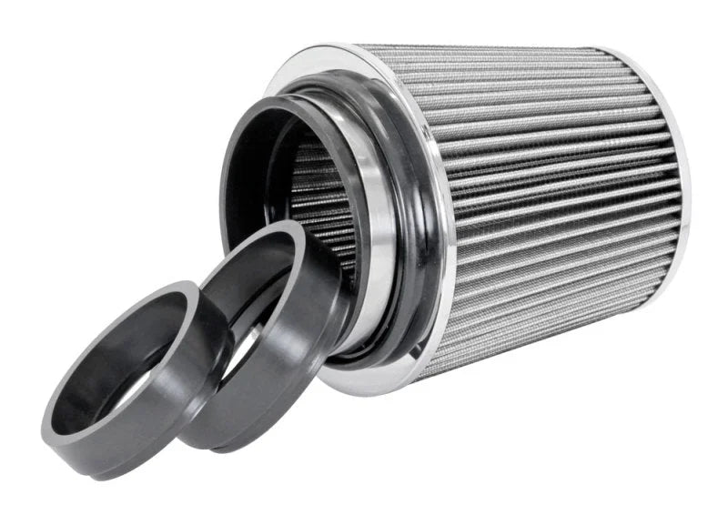 Spectre Adjustable Conical Air Filter 5-1/2in. Tall (Fits 3in. / 3-1/2in. / 4in. Tubes) - White - Installation View