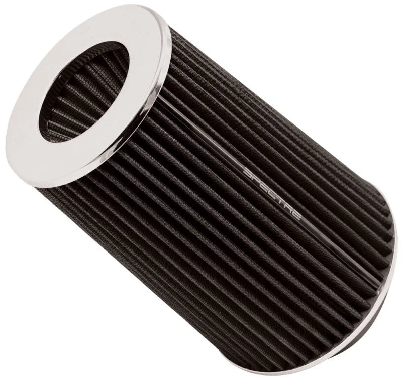 Spectre Adjustable Conical Air Filter 9-1/2in. Tall (Fits 3in. / 3-1/2in. / 4in. Tubes) - Black - Side View