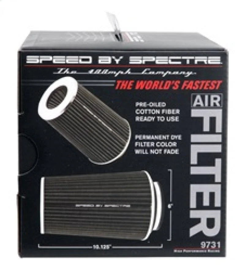 Spectre Adjustable Conical Air Filter 9-1/2in. Tall (Fits 3in. / 3-1/2in. / 4in. Tubes) - Black - Additional View 10