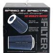 Load image into Gallery viewer, Spectre Adjustable Conical Air Filter 9-1/2in. Tall (Fits 3in. / 3-1/2in. / 4in. Tubes) - Blue - Installation View