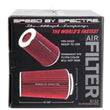 Load image into Gallery viewer, Spectre Adjustable Conical Air Filter 9-1/2in. Tall (Fits 3in. / 3-1/2in. / 4in. Tubes) - Red - Additional View 8
