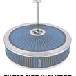 Load image into Gallery viewer, Spectre Air Cleaner Nut Low Profile (Fits 1/4in.-20 Threading) - Chrome - Side View