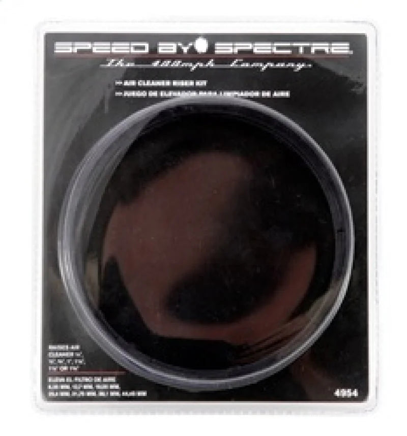 Spectre Air Cleaner Riser Kit - Black - Back View