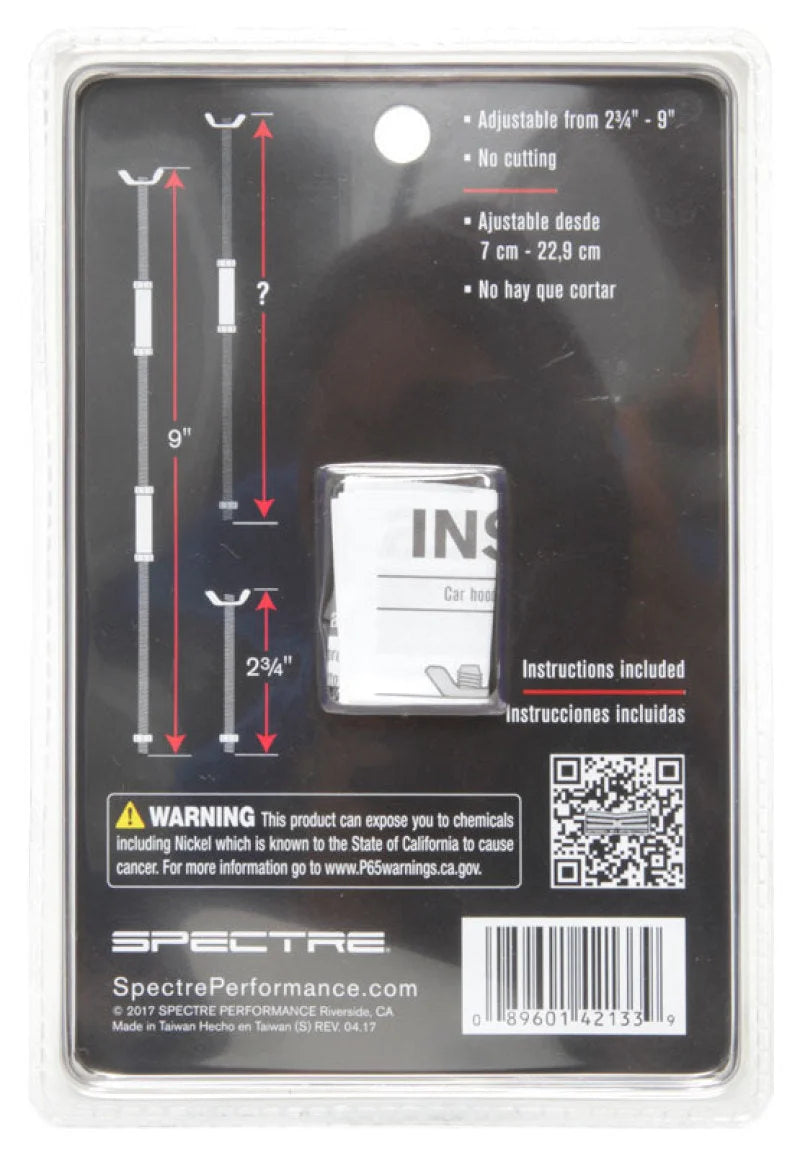 Spectre Air Cleaner Stud Kit (Modular) - Silver - Back View