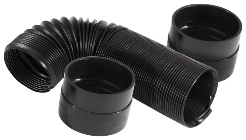 Spectre Air Duct Hose Kit 3in. - Black - Side View