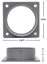 Load image into Gallery viewer, Spectre Air Duct/Intake Tube Mounting Plate 3in. Outlet - Back View